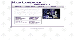 Desktop Screenshot of mauilavender.com